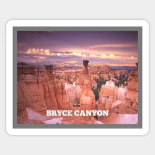 ART STICKERS BRYCE CANYON | SCENIC PLACES TO VISIT IN UTAH US Sticker